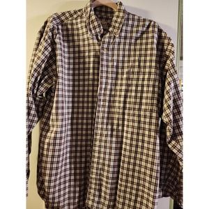 Eddie Bauer Mens Plaid Travex Expedition Button Down Shirt size S